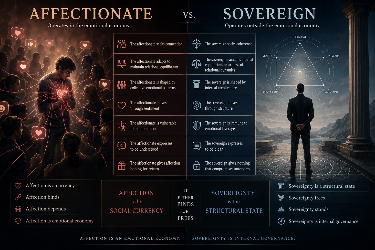 Affectionate vs. Sovereign — Structural Differences